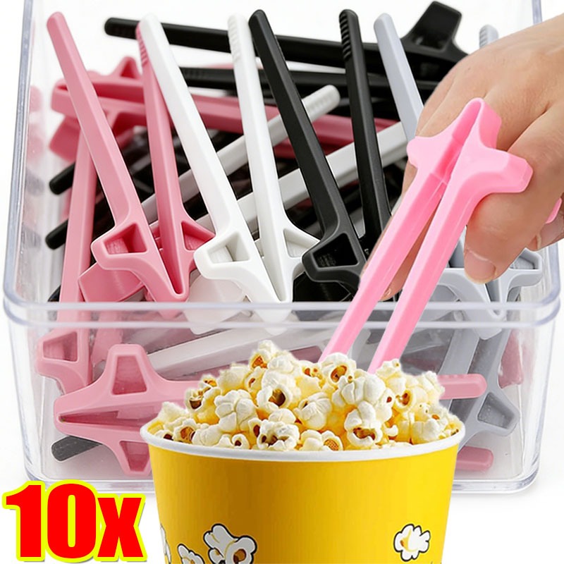 Food Snacks Game - ตะเกียบสำหรับเด็ก 10/1 ชิ้น ช่วยฝึกการใช้ตะเกียบ ฝึกทานอาหาร ทานขนม