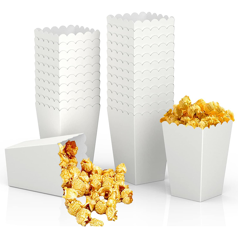 Food Snacks Candy - 12 ชิ้นกระดาษ Candy กล่อง Popcorn กล่อง