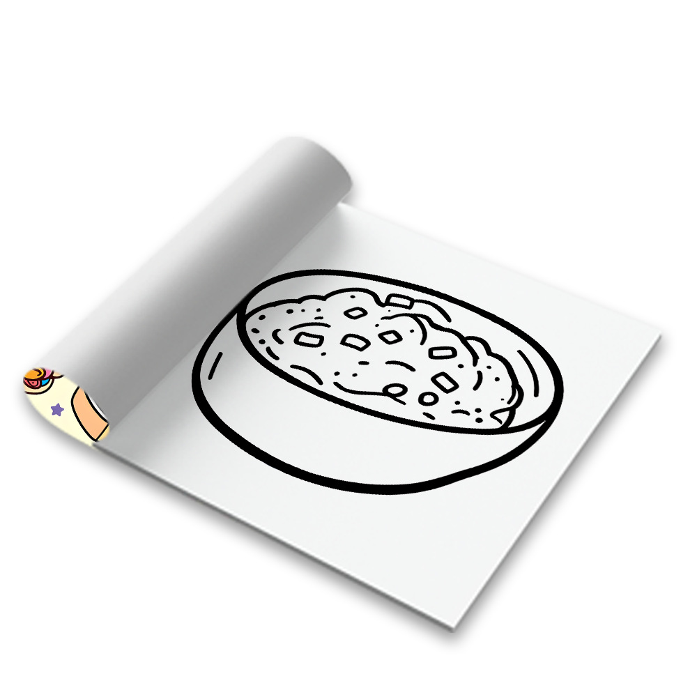 Food Snacks Coloring Book - อาหาร เครื่องดื่ม และขนมหวาน สมุดระบายสีลายสวย น่ารัก ขนมขบเคี้ยว