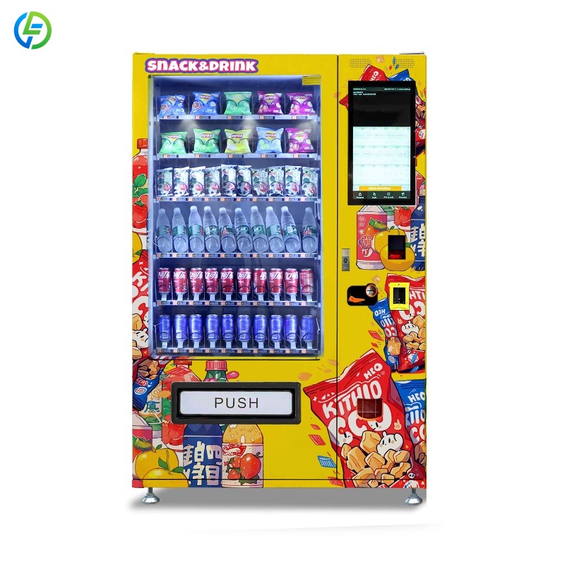 Food Snacks For School - ตู้จำหน่ายสินค้าอัตโนมัติแบบกำหนดเองสำหรับอาหารและเครื่องดื่ม 24 ชั่วโมง รับเหรียญ ธนบัตร และบัตร