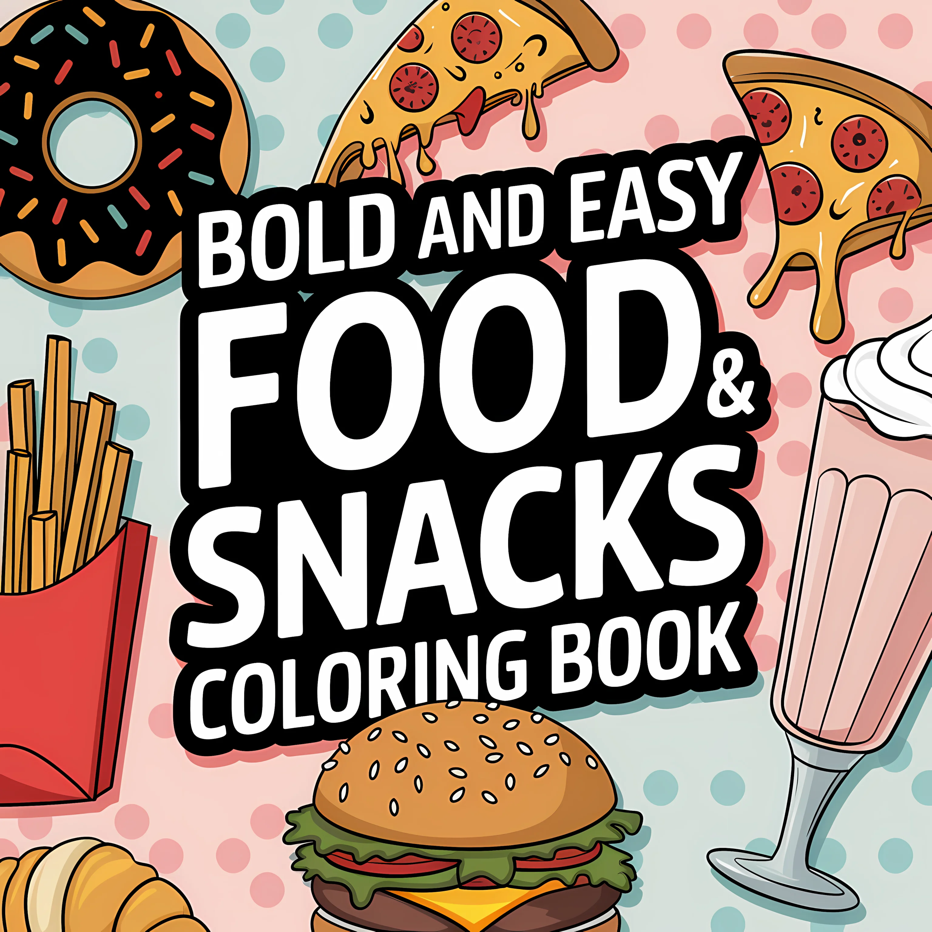 สมุดระบายสีอาหารและขนมง่ายๆ สำ - Food Snacks Coloring Book บทวิจารณ์และราคา