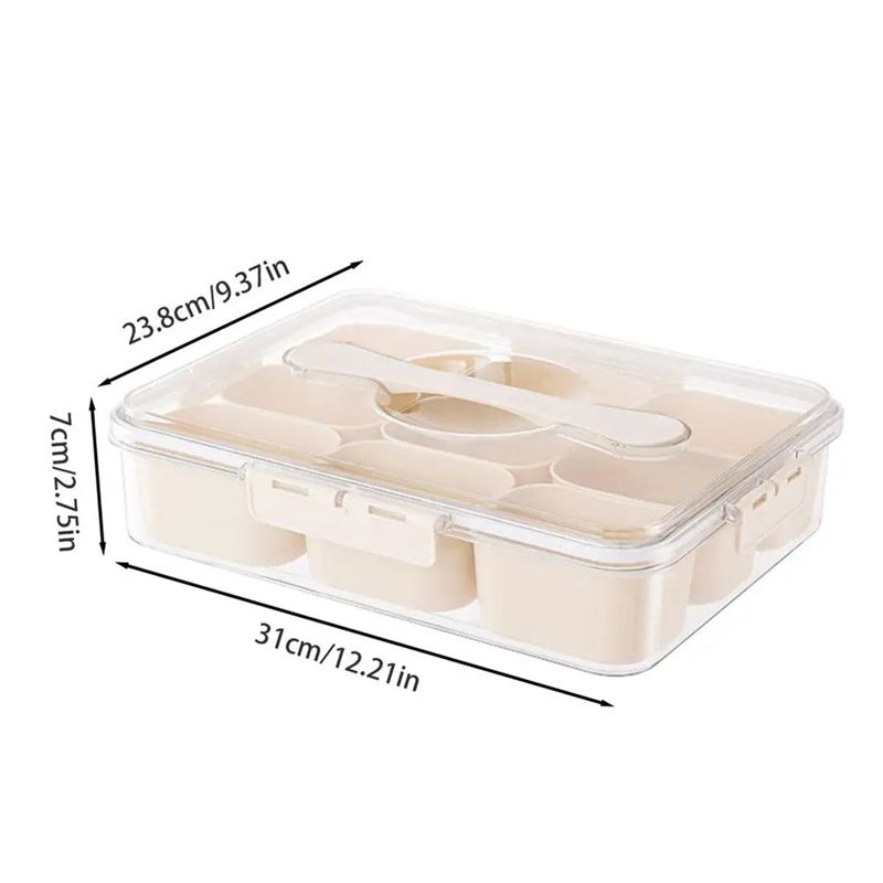 ถาดแบ่งช่อง 9 ช่องพร้อมฝาปิด ก - Food Snacks Candy บทวิจารณ์และราคา