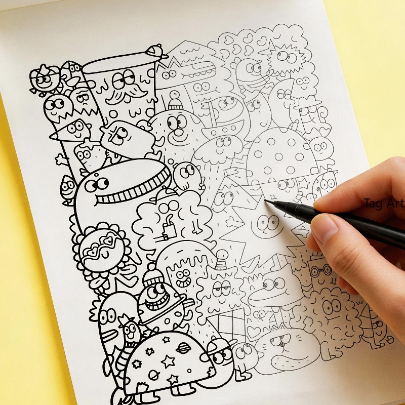 หนังสือภาพบรรเทาความวิตกกังวล, - Food Snacks Coloring Book บทวิจารณ์และราคา