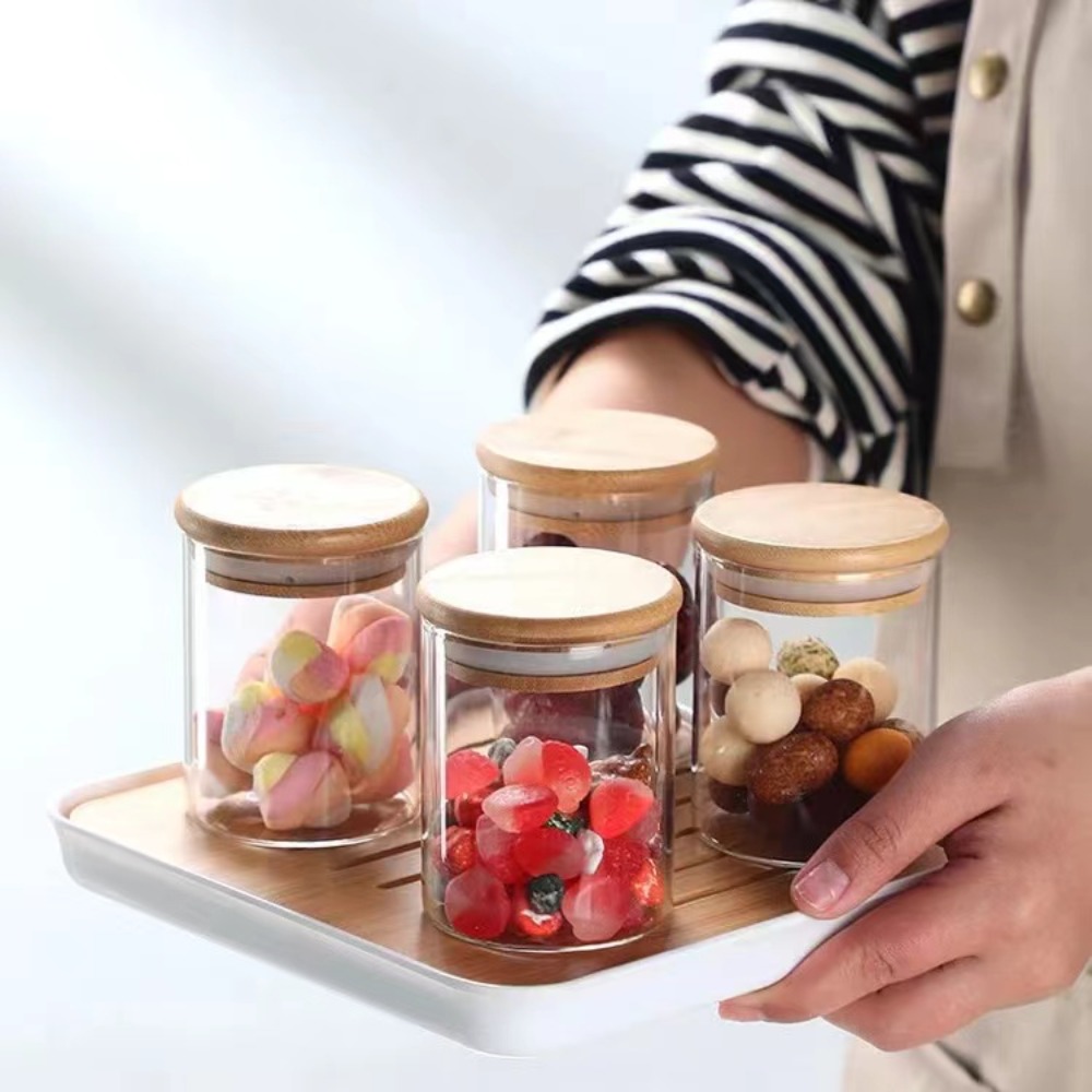 ถังเก็บอาหารทำจากไม้ไผ่ฝาปิดสำ - Food Snacks Candy บทวิจารณ์และราคา