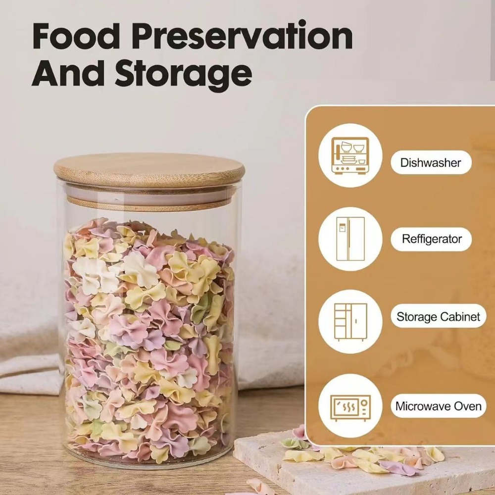 ถังเก็บอาหารทำจากไม้ไผ่ฝาปิดสำ - Food Snacks Candy บทวิจารณ์และราคา