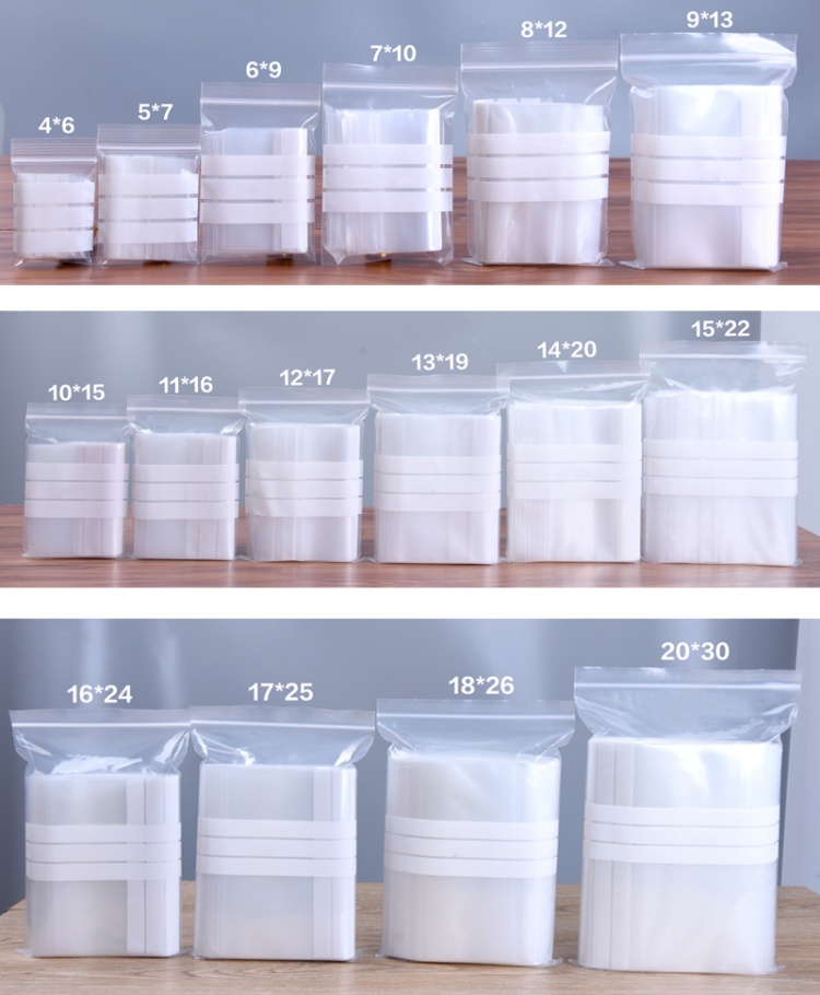 ถุงซิปล็อคใสพลาสติก PE 200 ชิ้ - Food Snacks For School บทวิจารณ์และราคา