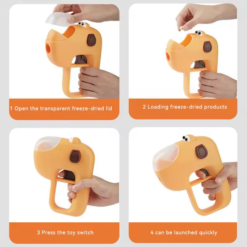 เครื่องยิงขนมสุนัข ของเล่นให้อ - Food Snacks Game บทวิจารณ์และราคา