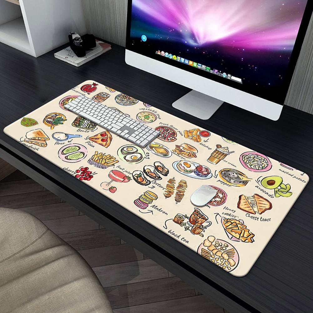 แผ่นรองเมาส์ขนาดใหญ่ Xxl ลายขน - Food Snacks Game บทวิจารณ์และราคา