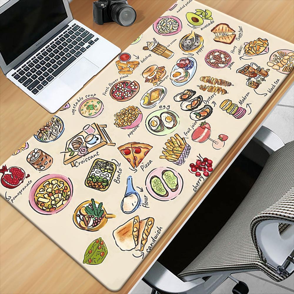 แผ่นรองเมาส์ขนาดใหญ่ Xxl ลายขน - Food Snacks Game บทวิจารณ์และราคา
