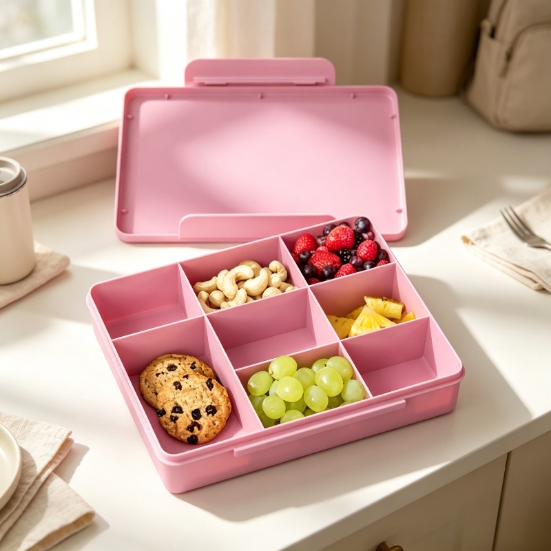 กล่องอาหารกลางวันแบบแบ่งช่องสำ - Food Snacks For School บทวิจารณ์และราคา