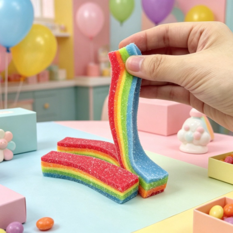 ของเล่นบีบคลายเครียดแบบนุ่มลาย - Candy Sour Strip บทวิจารณ์และราคา