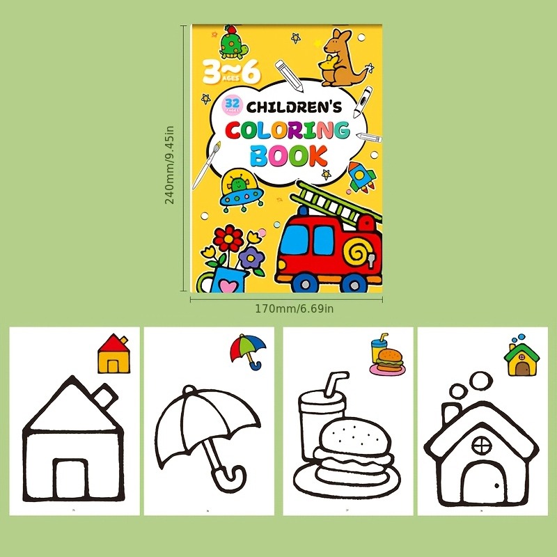 สมุดวาดภาพสำหรับเด็ก ประกอบด้ว - Food Snacks Coloring Book บทวิจารณ์และราคา