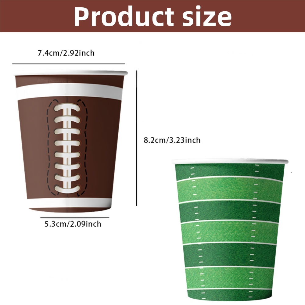 10/20/30Pcs 9oz อเมริกาฟุตบอลถ - Food Snacks Game บทวิจารณ์และราคา