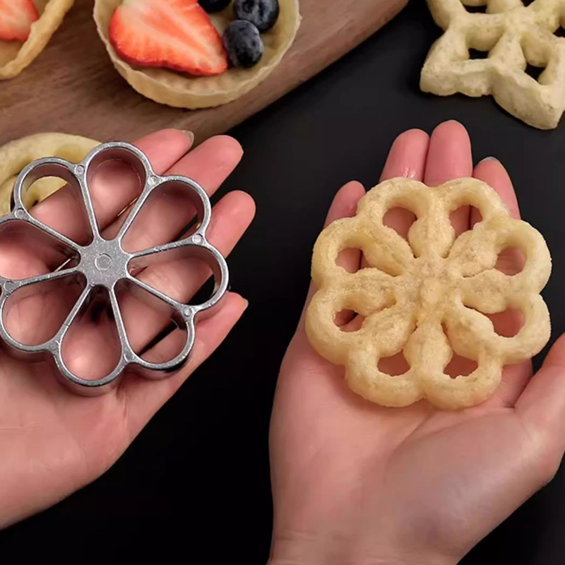 แม่พิมพ์ทอดอะลูมิเนียมลายดอกไม - Food Snacks With Iron บทวิจารณ์และราคา